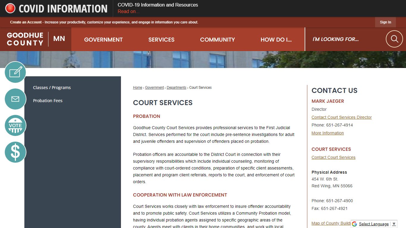 Court Services | Goodhue County, MN - Official Website